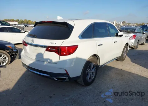 2020 Acura Mdx Standard z USA, uszkodzony, nr VIN 5J8YD3H38LL009069